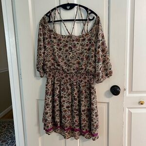 Anthropologie Floreat Boho Dress Size 10 Flowy Feminine Cottagecore Wedding Gues